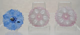 3 Vintage Glass Rosette curtain tie back