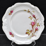 4 Royal Heidelberg Winterling Rose Brier Embossed Scroll Porcelain Bread Plates