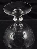 Fostoria Hawthorn Cut Glass Champagne Tall Sherbets