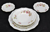 2 Royal Heidelberg Winterling Rose Brier Embossed Scroll Porcelain Soup Bowls