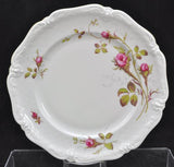 4 Royal Heidelberg Winterling Rose Brier Embossed Scroll Porcelain Dinner Plates