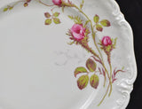 4 Royal Heidelberg Winterling Rose Brier Embossed Scroll Porcelain Dinner Plates