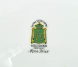 4 Royal Heidelberg Winterling Rose Brier Embossed Scroll Porcelain Dinner Plates