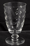 Fostoria Hawthorn Cut Glass Footed Juice Tumblers