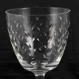 Fostoria Hawthorn Cut Glass Wine / Water Goblets