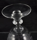 Fostoria Hawthorn Cut Glass Wine / Water Goblets