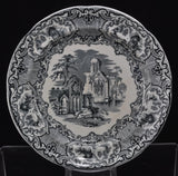 George Jones and Son "Abbey 1790" Black Transfer Plate 1902