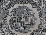 George Jones and Son "Abbey 1790" Black Transfer Plate 1902