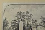 Original Currier & Ives Lithograph Tomb of Washington 1860s