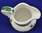 Staffordshire Painted Embossed Flowers Milk Jug 1820