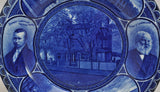 Longfellow Rowand & Marsellus Blue Staffordshire Rolled Edge Plate
