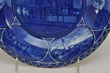 Longfellow Rowand & Marsellus Blue Staffordshire Rolled Edge Plate