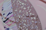 Robin Simpson Pink Fused Art Glass Platter Signed 2011