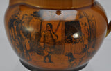 Ridgway Coaching Ways Pitcher with Silverplate Cover Late 19th Century