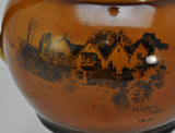 Ridgway Coaching Ways Pitcher with Silverplate Cover Late 19th Century