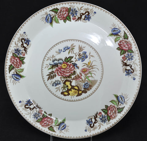 Antique Wedgwood Bullfinch 16 Inch Charger Round Platter circa 1930