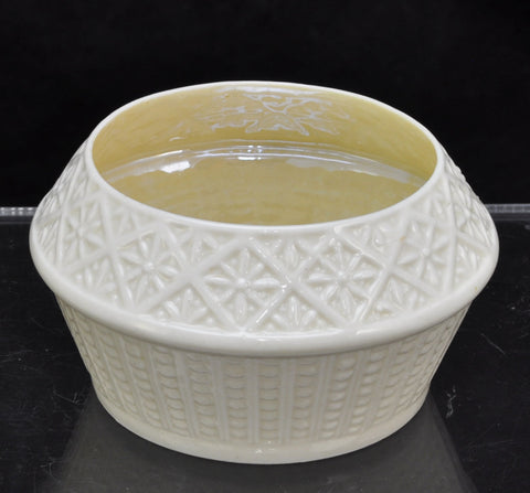 Antique Irish Belleek Cleary Sugar Bowl 3rd Black Mark