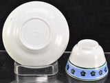 Staffordshire Blue Flower Childs Pearlware Cup and Saucer c 1820