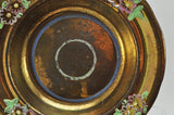 Rare Large Antique Copper Lustre Soup Bowl Floral Decoration 19th Century