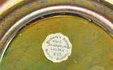 Rare Large Antique Copper Lustre Soup Bowl Floral Decoration 19th Century