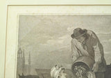 Original Stipple Engraving Wheatley "Fresh Gathered Peas" Cries of London 1795