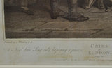 Original Stipple Engraving Wheatley "A New Love Song" Cries of London 1796