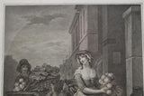 Original Stipple Engraving Wheatley "Turnips and Carrots" Cries of London