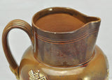 Antique Royal Doulton John Broad 6 1/2 Inch Stoneware Pitcher circa 1900