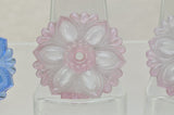 3 Vintage Glass Rosette curtain tie back