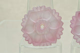 3 Vintage Glass Rosette curtain tie back