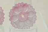 3 Vintage Glass Rosette curtain tie back