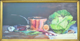 "Still Life with Copper Pot" Original Pat Forsberby Oil Painting 2008