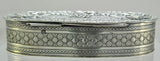 Antique French Silver Flying Cupids with Doves Snuff Box 19th Century