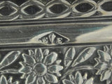 Antique French Silver Flying Cupids with Doves Snuff Box 19th Century
