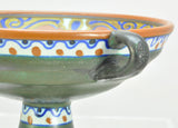 Gouda Early Art Nouveau Beek Decor Handled Krater Form Compote 1922