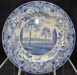 Rare Harvard University 1927 The Freshman Halls A Blue Wedgwood Plate