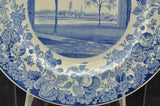 Rare Harvard University 1927 The Freshman Halls A Blue Wedgwood Plate