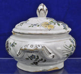 Antique 18th century German Hoechst Höchst Faience Covered Server