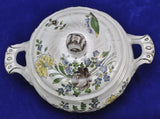 Antique 18th century German Hoechst Höchst Faience Covered Server