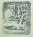 Joy Fox Lithograph "Green St San Francisco" Signed