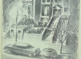 Joy Fox Lithograph "Green St San Francisco" Signed