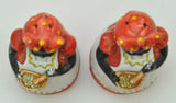 Antique Bisque Porcelain Mammy Aunt Jemima Salt Shakers Black Americana