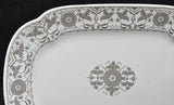 Antique Meakin Brown Creswell 14 Inch Platter and Sugar Bowl