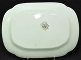 Antique Meakin Brown Creswell 14 Inch Platter and Sugar Bowl
