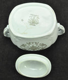Antique Meakin Brown Creswell 14 Inch Platter and Sugar Bowl