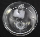 Hand Blown Studio Glass Mid Century Covered Compote