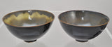 Pair of Fine Vintage Chinese Oilspot Tea Bowls