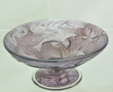 Phoenix Amethyst Fish Glass Compote circa 1932
