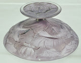 Phoenix Amethyst Fish Glass Compote circa 1932