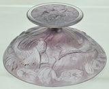 Phoenix Amethyst Fish Glass Compote circa 1932